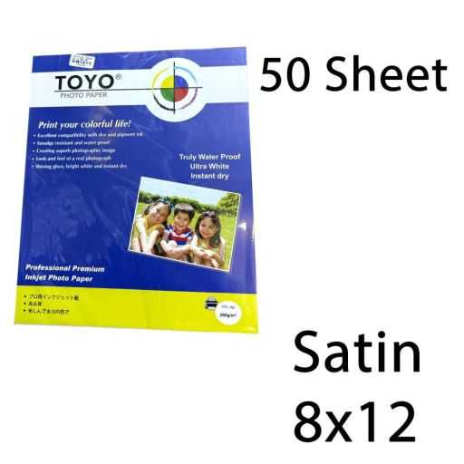 8x12 Satin TOYO photo paper 50 sheet